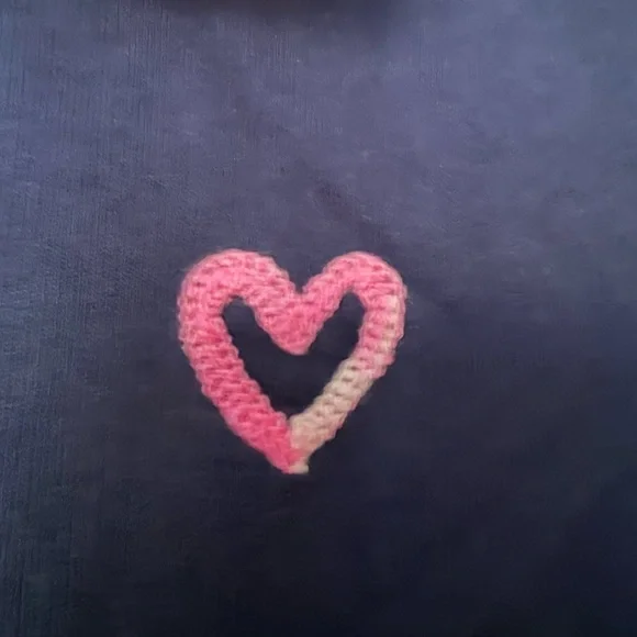 NWT Lilly Pulitzer Rami Long Sleeve Shirt–Navy Wild Heart Chenille Medium - Picture 8 of 15